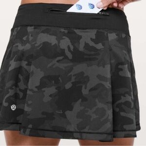 lululemon athletica Black Camo Mini Skirt
